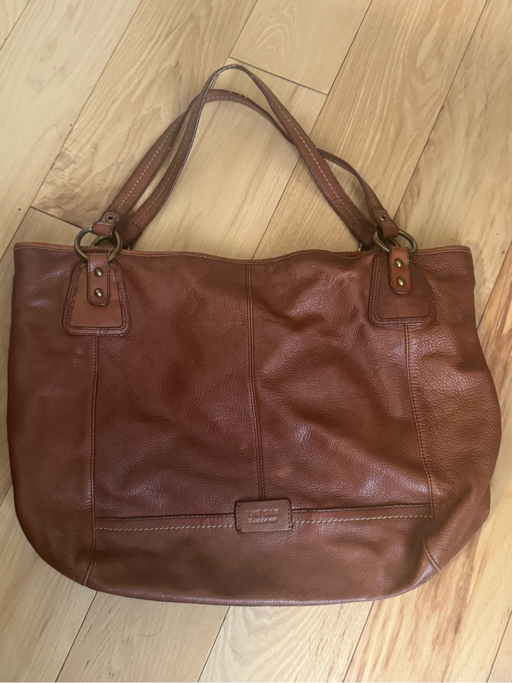 The Sak Leather Tote Bag in Brown